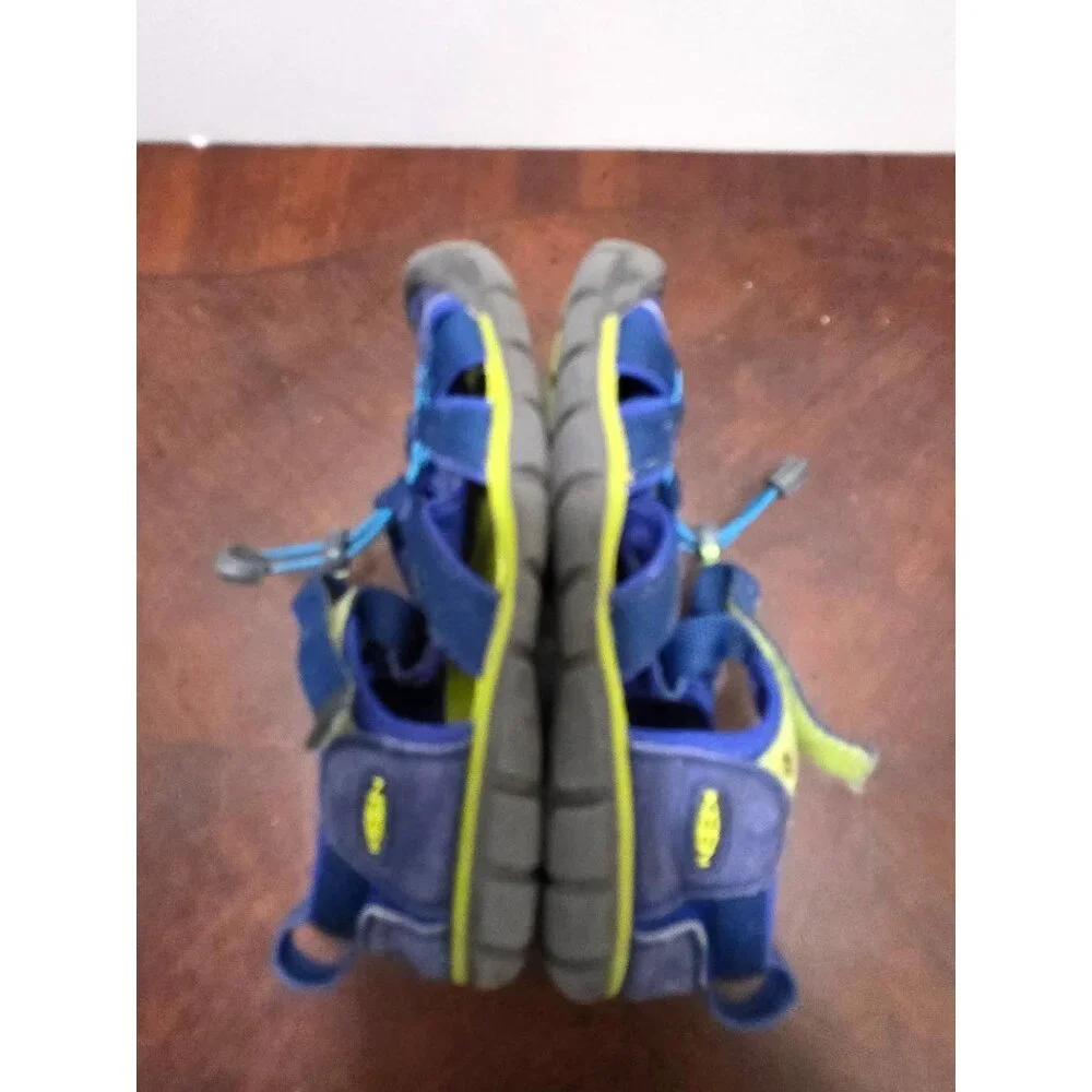 KEEN Kids Sea camp II CNX Waterproof Sport Sandals‎ Navy Blue & Yellow Size 2